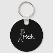 Porte-clés Meh. Funny Christmas Introvert  (Recto)