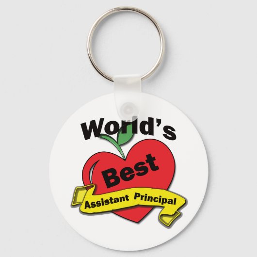 Porte-clés Meilleur adjoint principal du monde (Recto)