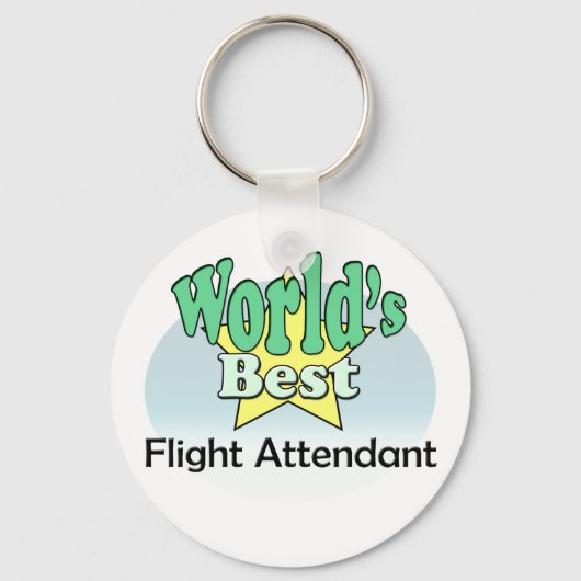 Porte-clés Meilleur agent de bord au monde (Recto)