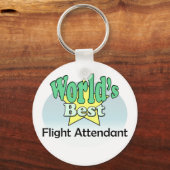 Porte-clés Meilleur agent de bord au monde (Recto)