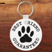 Porte-clés Meilleur Ami Garanti De Chien En Perte (Recto)