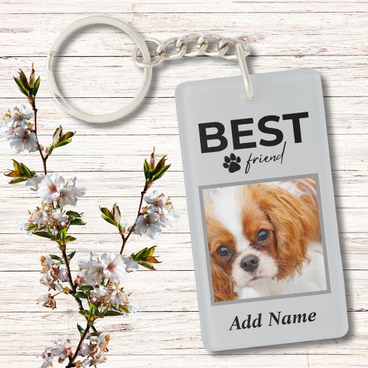 Porte-clés Meilleur Ami Photo Animaux de compagnie