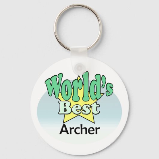 Porte-clés Meilleur Archer du monde (Recto)