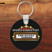 Porte-clés Meilleur assistant chiropraticien du monde (Recto)