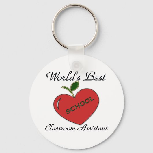 Porte-clés Meilleur assistant de classe du monde (Recto)