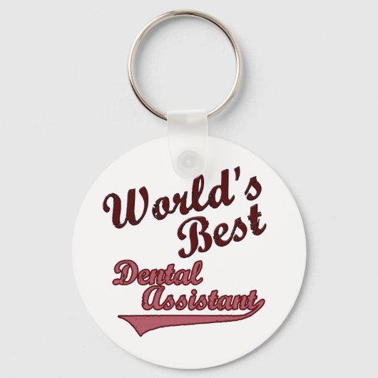 Porte-clés Meilleur assistant dentaire au monde (Recto)