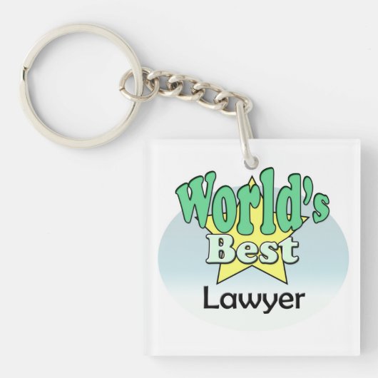 Porte-clés Meilleur avocat du monde (Devant)