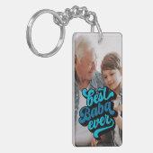 Porte-clés Meilleur Baba jamais | Grand-père Photo (Devant gauche)