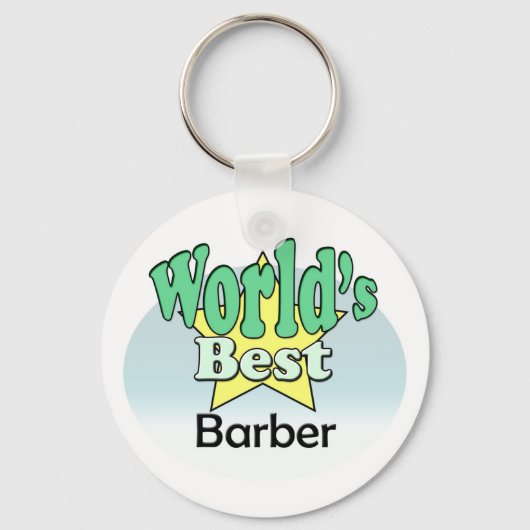 Porte-clés Meilleur Barbier du monde (Recto)