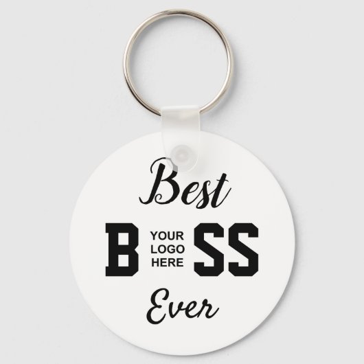 Porte-clés Meilleur Boss Ever & Logo (Recto)