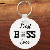 Porte-clés Meilleur Boss Ever & Logo (Recto)