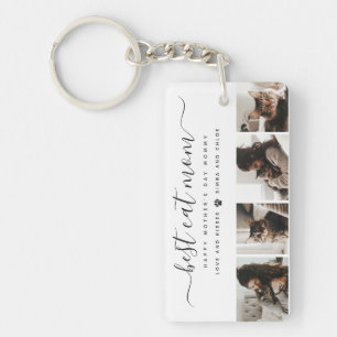 Porte-clés Meilleur Chat Maman : Custom Mother's Day Photo de