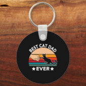 Porte-clés Meilleur Chat Papa Jamais Feu Bump (Recto)