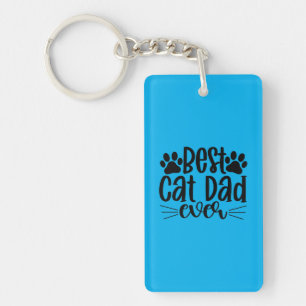 Porte-clés Meilleur Chat Papa Jamais Personnalisé Funny Chat 