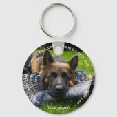 Porte-clés Meilleur Chien Papa du monde - Photo Animaux - Fêt (Recto)