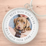 Porte-clés Meilleur Chien Papa Jamais Élégant Simple Photo Pe<br><div class="desc">Ce design simple et classique est composé de typographie serif et d'ajouter une photo personnalisée.</div>