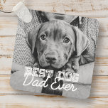 Porte-clés Meilleur Chien Papa Jamais Moderne Personnalisé An<br><div class="desc">Ce design simple et classique est composé de typographie serif et d'ajouter une photo personnalisée</div>