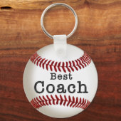 Porte-clés Meilleur Coach Baseball Keychain (Recto)