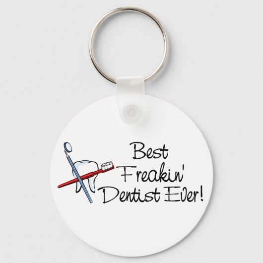 Porte-clés Meilleur Dentiste Freakin (Recto)
