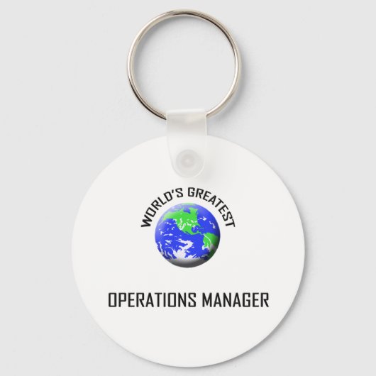 Porte-clés Meilleur Directeur des opérations du monde (Recto)