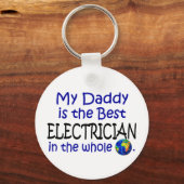 Porte-clés Meilleur Électricien Au Monde (Papa) (Recto)