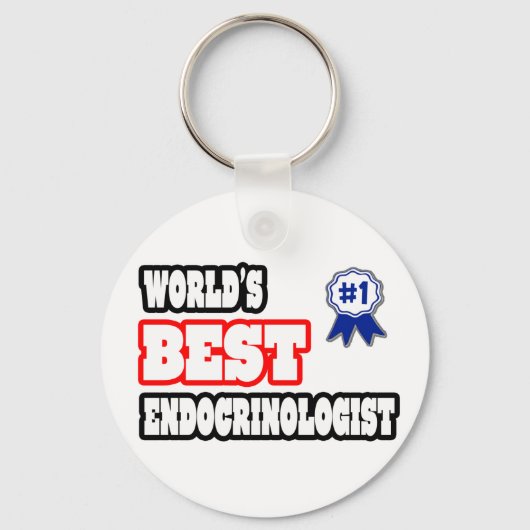 Porte-clés Meilleur Endocrinologue du monde (Recto)