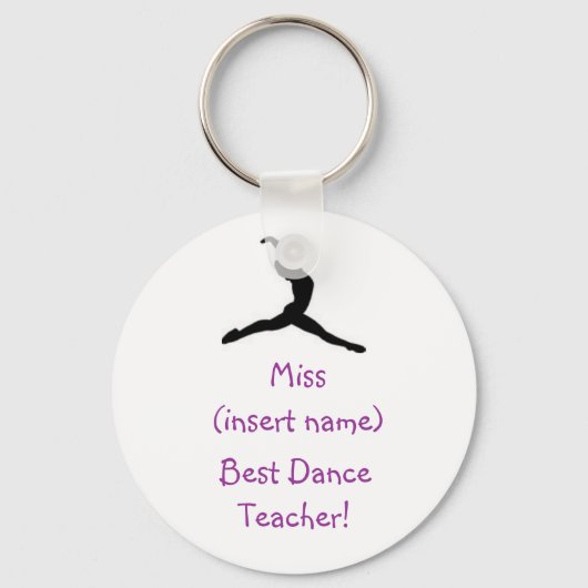 Porte-clés Meilleur Enseignant de danse ! -porte-clé (Recto)