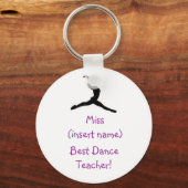 Porte-clés Meilleur Enseignant de danse ! -porte-clé (Recto)