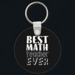 Porte-clés Meilleur enseignant en mathématiques toujours Ense<br><div class="desc">Meilleur Enseignant En Mathématiques Jamais. Conception amusante et humoristique pour votre enseignant, éducateur, professeur, conférencier, tuteur ou instructeur préféré. Marchandises cool et amusantes pour apprécier ceux qui vous ont enseigné à l'école et dans la vie. Parfait pour le cadeau de la Journée de l'enseignant. Grand cadeau de Noël et cadeau...</div>