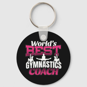 Porte-clés Meilleur entraîneur de gymnastique féminine au mon