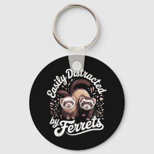 Porte-clés Meilleur Ferret Art Pour Hommes Femmes Enfants Fer