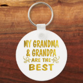 Porte-clés Meilleur grand-mère et grand-père (Recto)