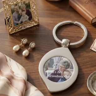 Porte-clés Meilleur grand-mère simple Porte - clé personnalis
