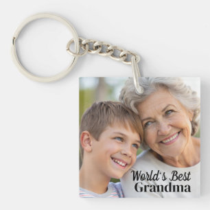 Porte-clés Meilleur grand-mère simple Porte - clé personnalis