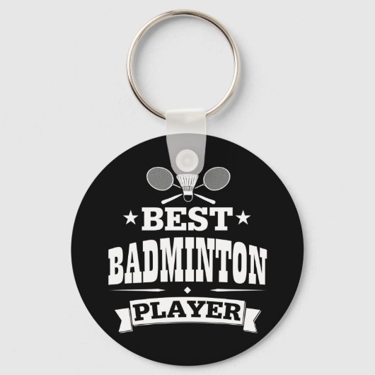 Porte-clés Meilleur joueur de badminton (Recto)