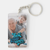 Porte-clés Meilleur Lolo jamais | Grand-père Photo (Dos)