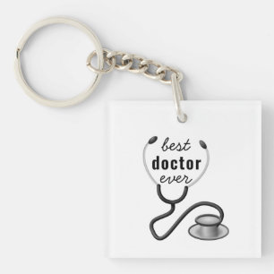 Porte-clés Meilleur Médecin Stethoscope Médecin Diplômé