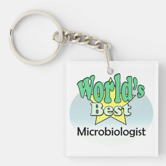 Porte-clés Meilleur Microbiologiste du monde (Devant)