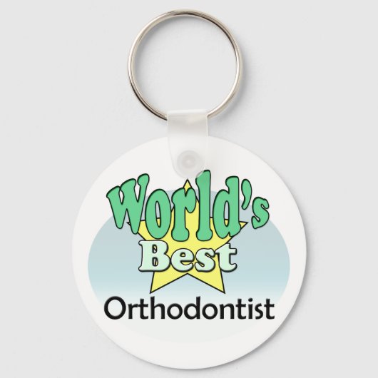Porte-clés Meilleur orthodontiste du monde (Recto)