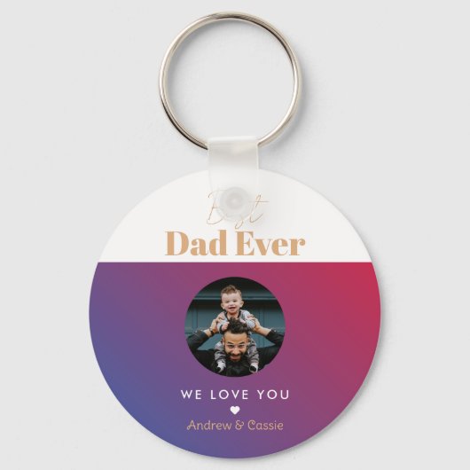 Porte-clés Meilleur papa (Recto)