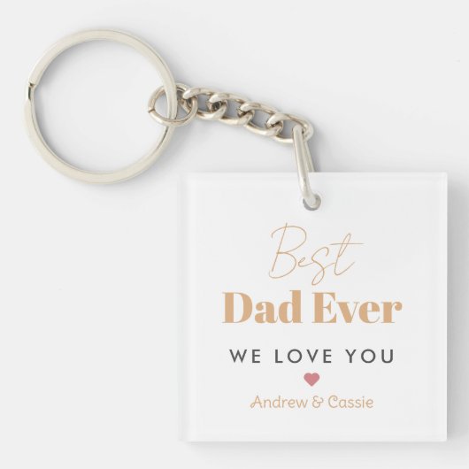 Porte-clés Meilleur papa (Devant)
