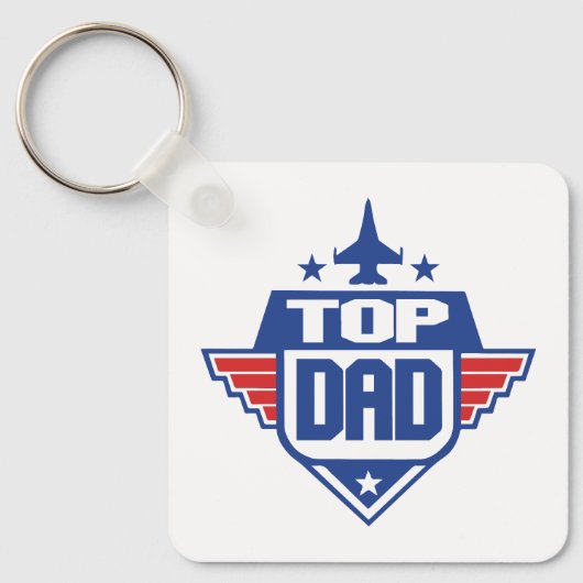 Porte-clés Meilleur Papa Avion (Recto)