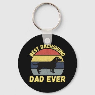 Porte-clés Meilleur papa dachshund jamais citer drôle