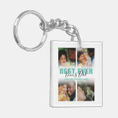 Porte-clés Meilleur papa de Bonus pour toujours | Collage de (Devant gauche)