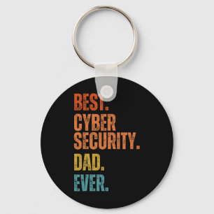Porte-clés Meilleur papa de cybersécurité jamais Spécial Cybe