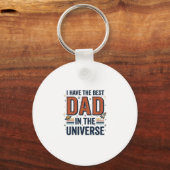 Porte-clés Meilleur papa de l'univers conception vectorielle (Recto)