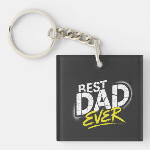 Porte-clés Meilleur Papa de Tous les Temps Art Graffiti
