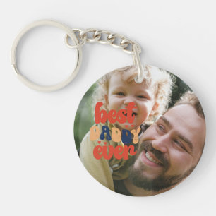 Porte-clés Meilleur Papa De Tous Les Temps Photo Personnalisé
