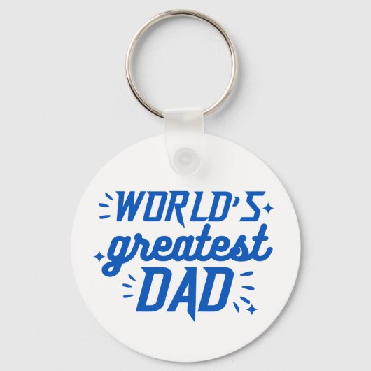 Porte-clés Meilleur papa du monde (Recto)