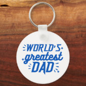 Porte-clés Meilleur papa du monde (Recto)